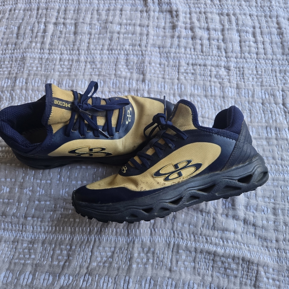 Boombah Navy and Gold Turf Athletic Shoes